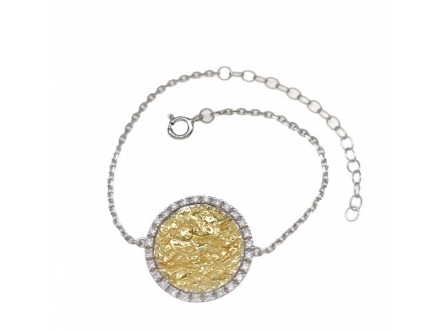 B 308 Silver jewel bracelet with zirgon