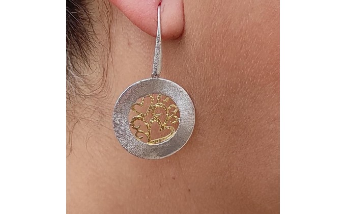SK 402 handmade silver earrings