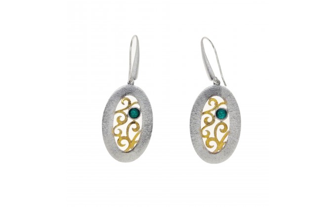 SK 404sm Handmade silver earrings 