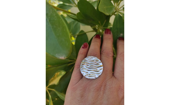 D 393 Handmade silver ring