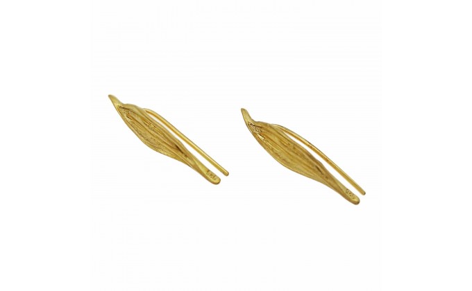 Silver earrings gold plated
