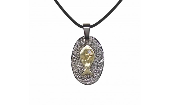 M 65 handmade silver jewel pendant