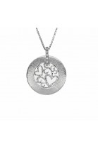 Handmade silver necklace zirconia