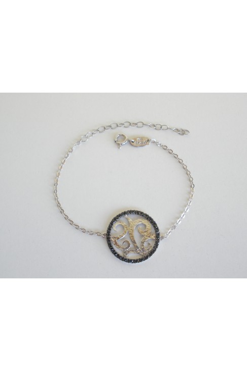 B 333 silver jewel bracelet