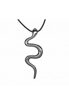 M 305 Silver necklace snake