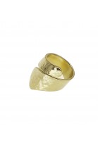 Handmade silver ring gold plated
