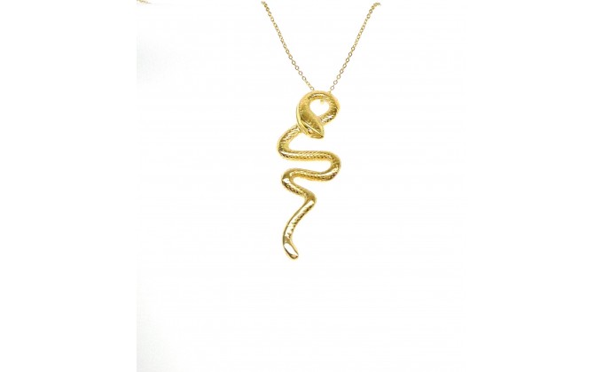 M 257 sterling silver necklace snake