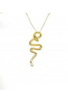 M 257 sterling silver necklace snake